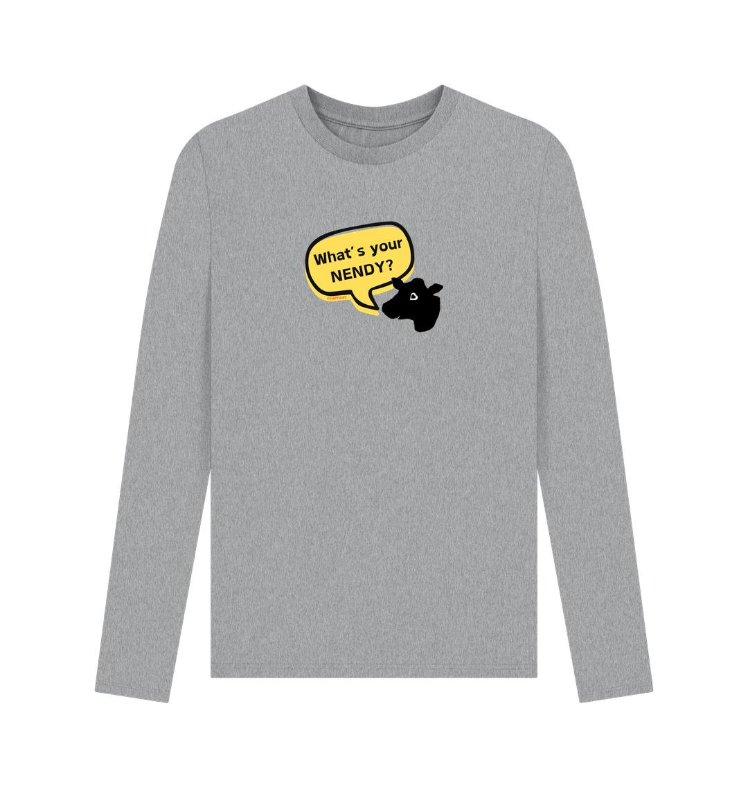 Athletic Grey What's your NENDY? - Men's long sleeved tee