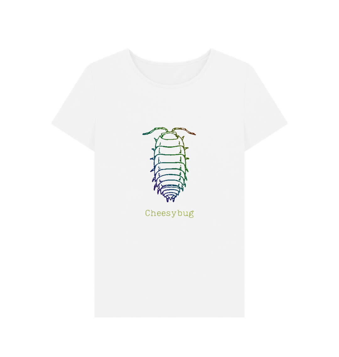 White Cheesybug crew neck tee