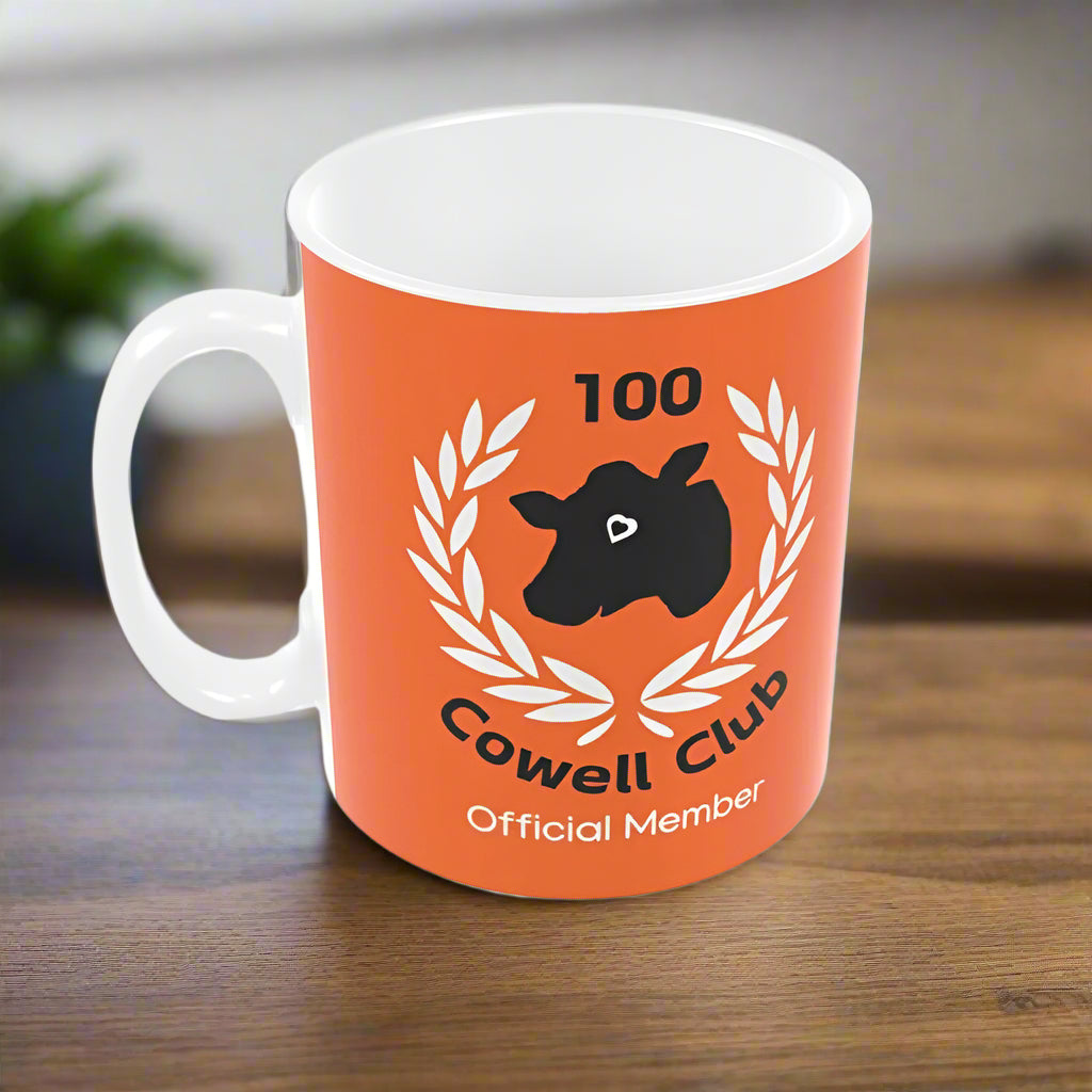 Cowell Club Official 100 Trophy Mug