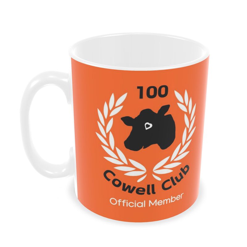 Cowell Club Official 100 Trophy Mug