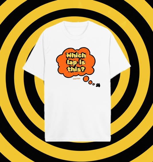 Which Lap is This? (white unisex active tee)
