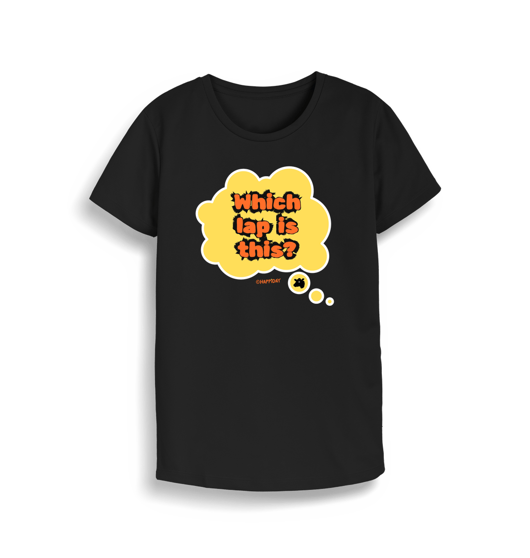 Jet Black Printed T-shirt Front