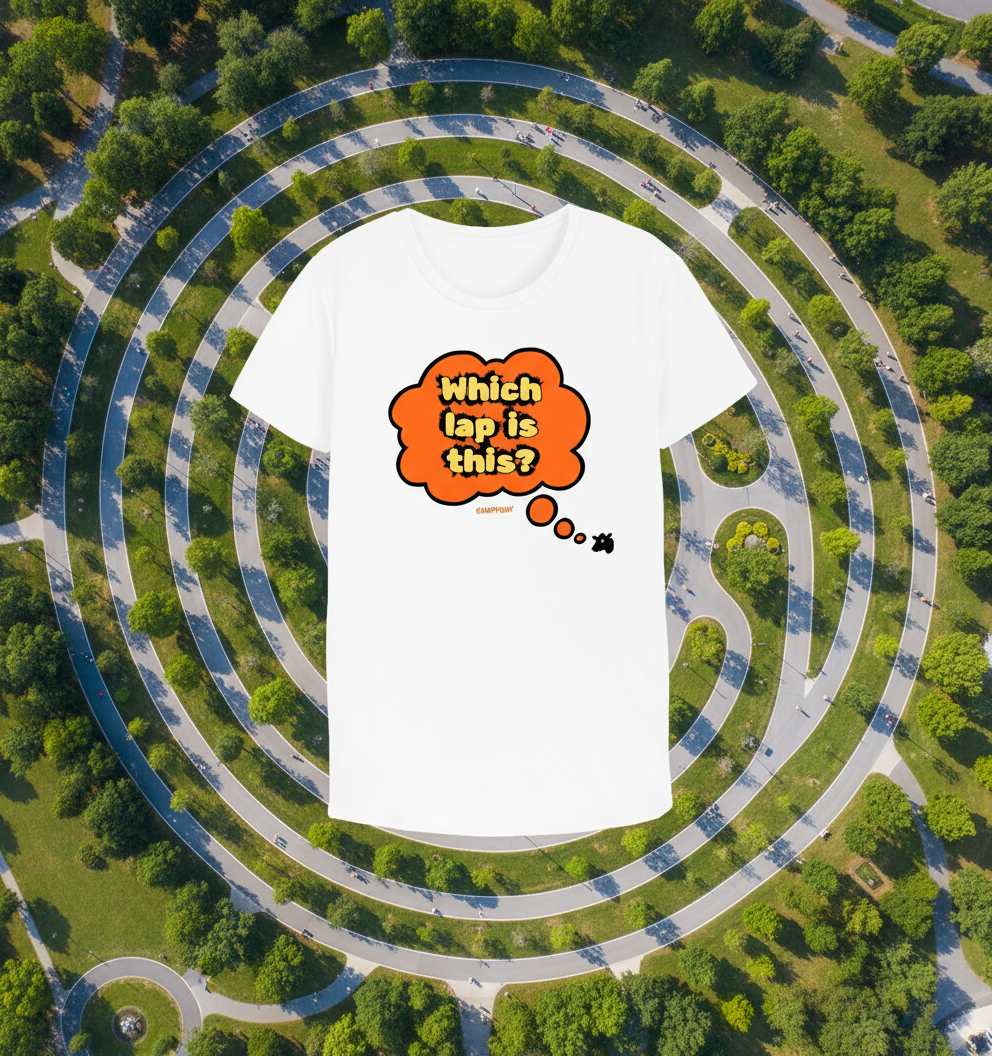 Which Lap is This? (women's sizing active tee/white)