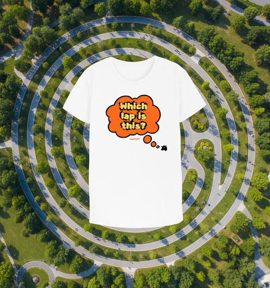 Which Lap is This? (women's sizing active tee/white)