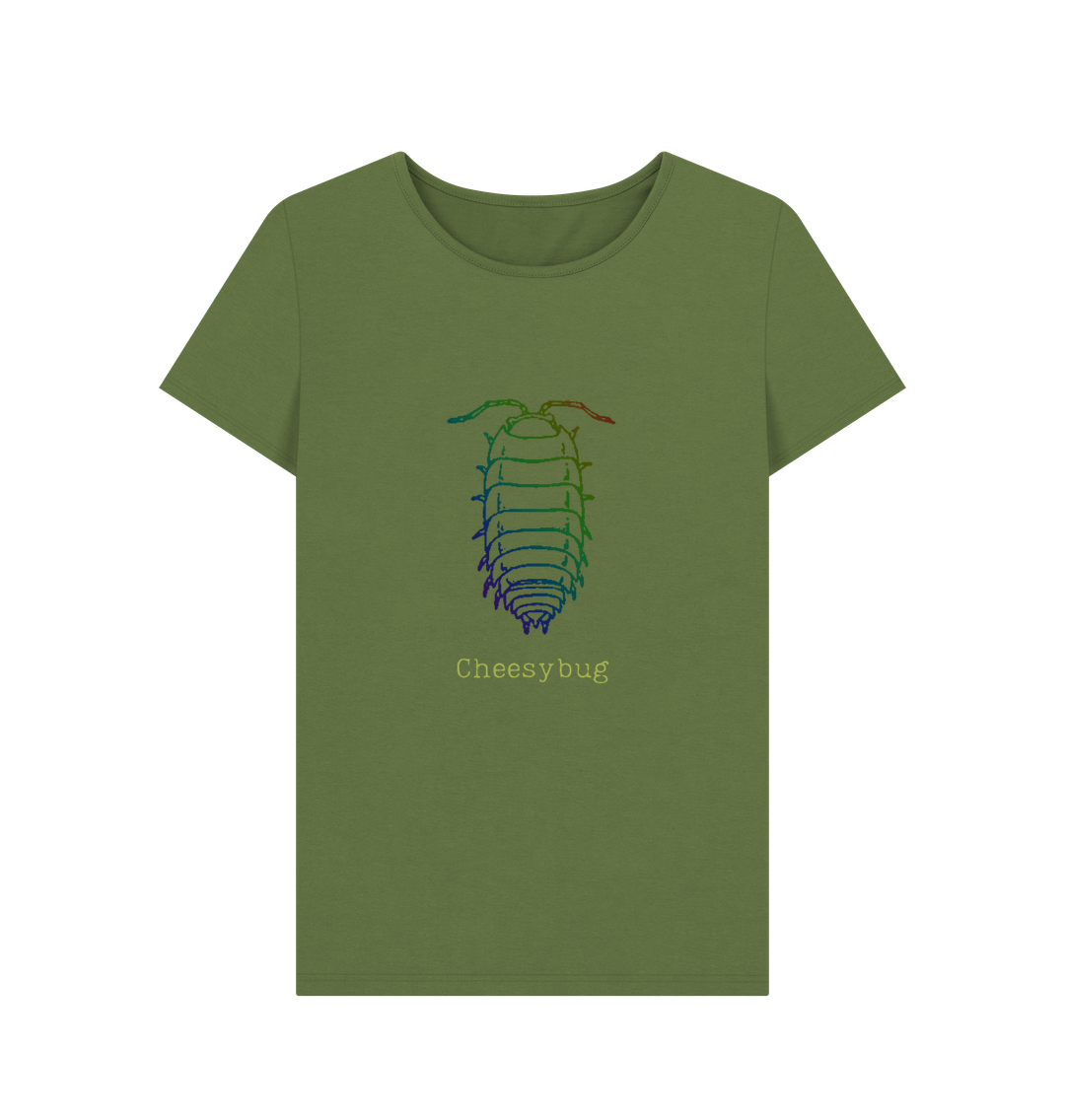Khaki Printed T-shirt Front